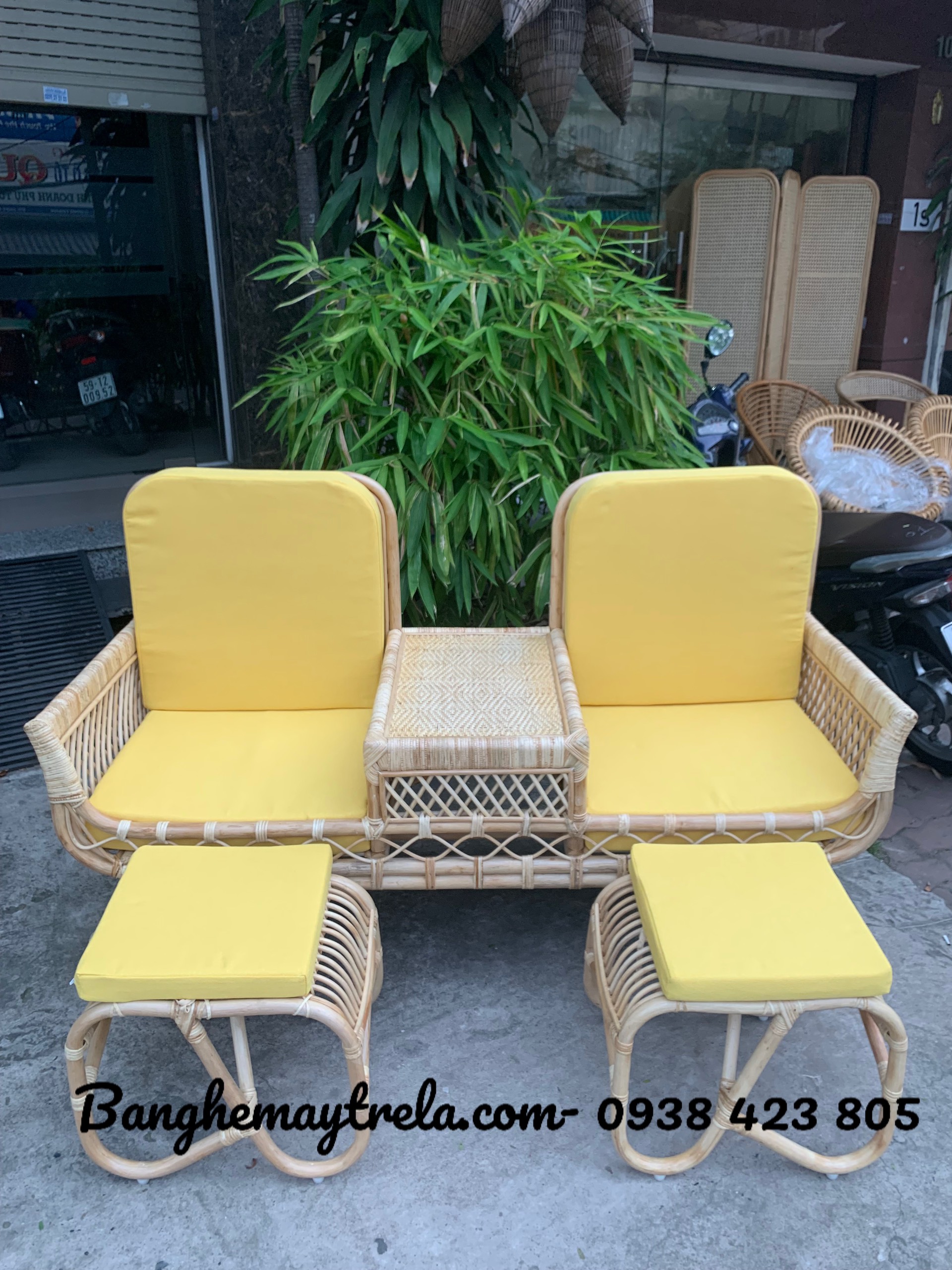 Ghế sofa đôi mây tự nhiên